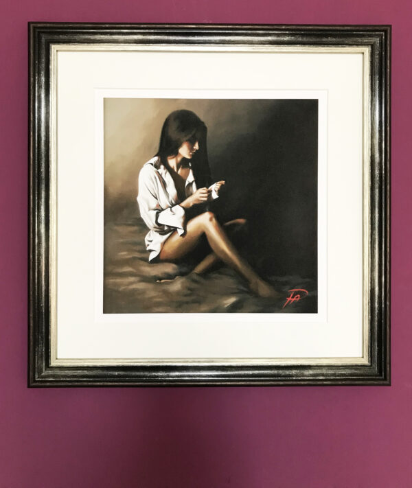 His White Shirt by Pauline Alldis (signed open edition quality print) (16 x 16 inches mounted) - Image 3