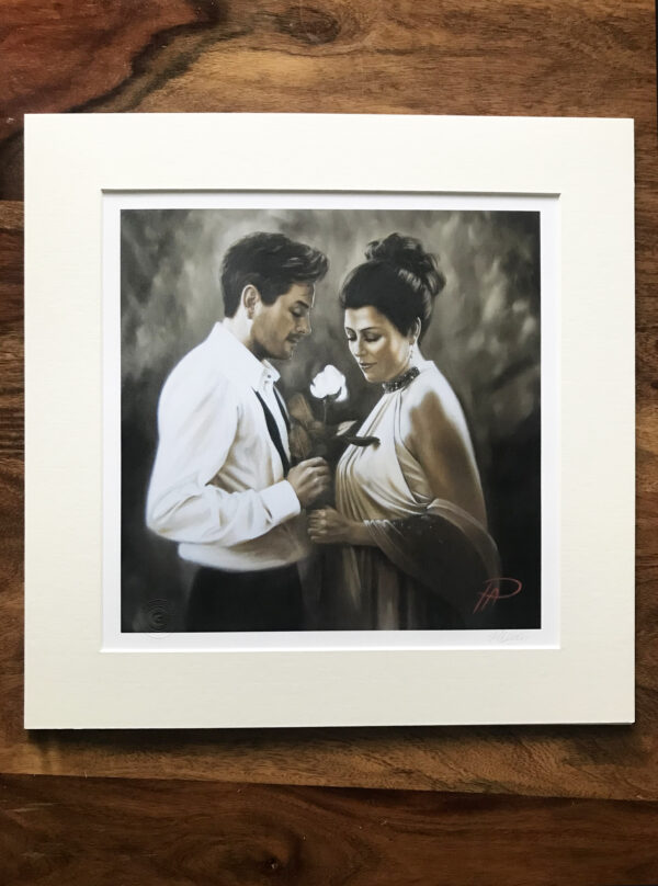 The Rose by Pauline Alldis (signed open edition quality print)(16 x 16 inches mounted) - Image 2