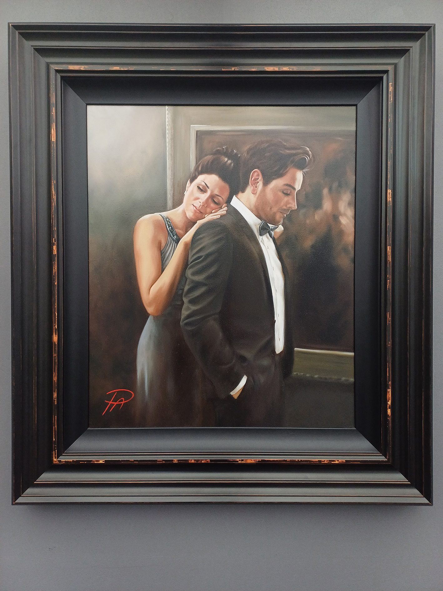 Behind Every Great Man framed