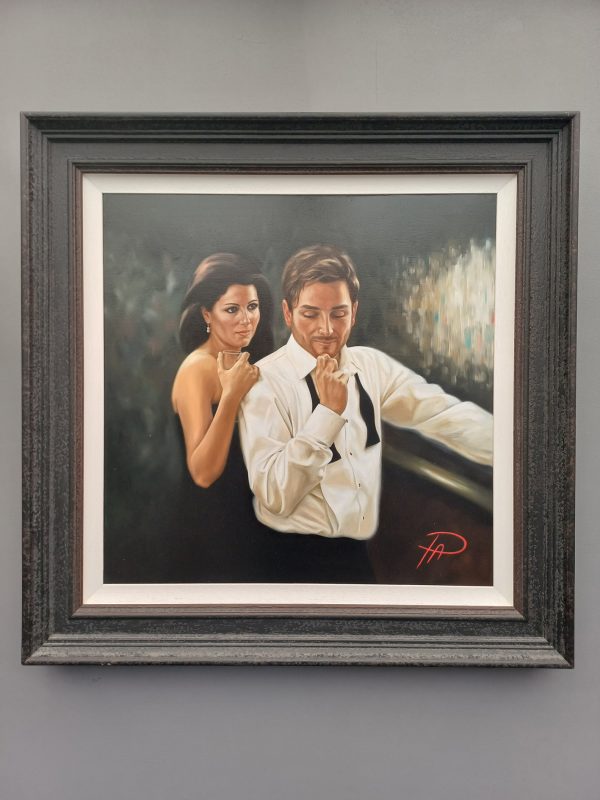 Closer by Pauline Alldis (Original Oil Painting) (31 x 31 inches framed) - Image 5
