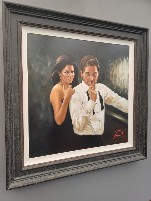 Closer by Pauline Alldis (Original Oil Painting) (31 x 31 inches framed) - Image 6
